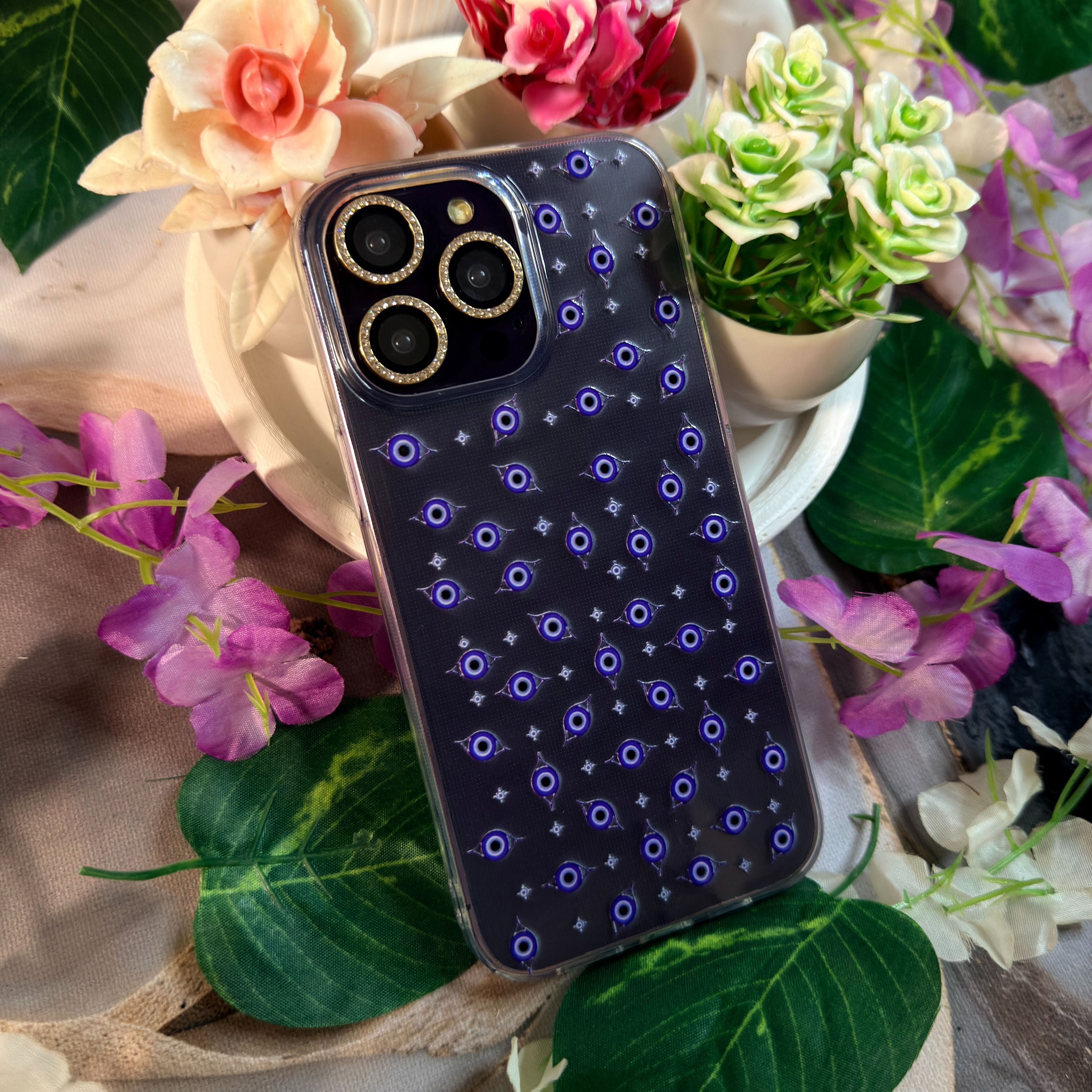 Nazar Boncuklu Premium Şeffaf Telefon Kılıfı