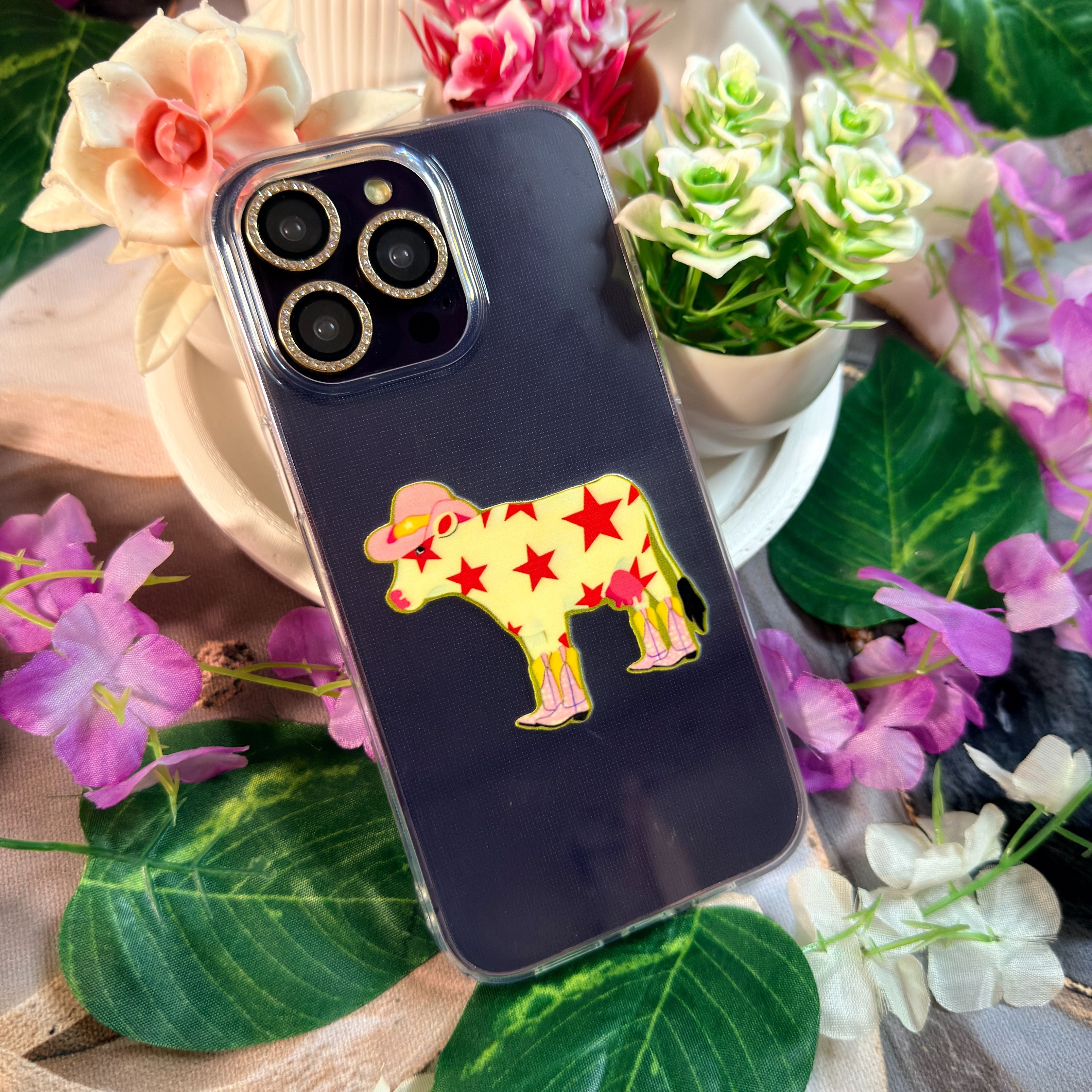 Cowgirl Star Premium Şeffaf Telefon Kılıfı