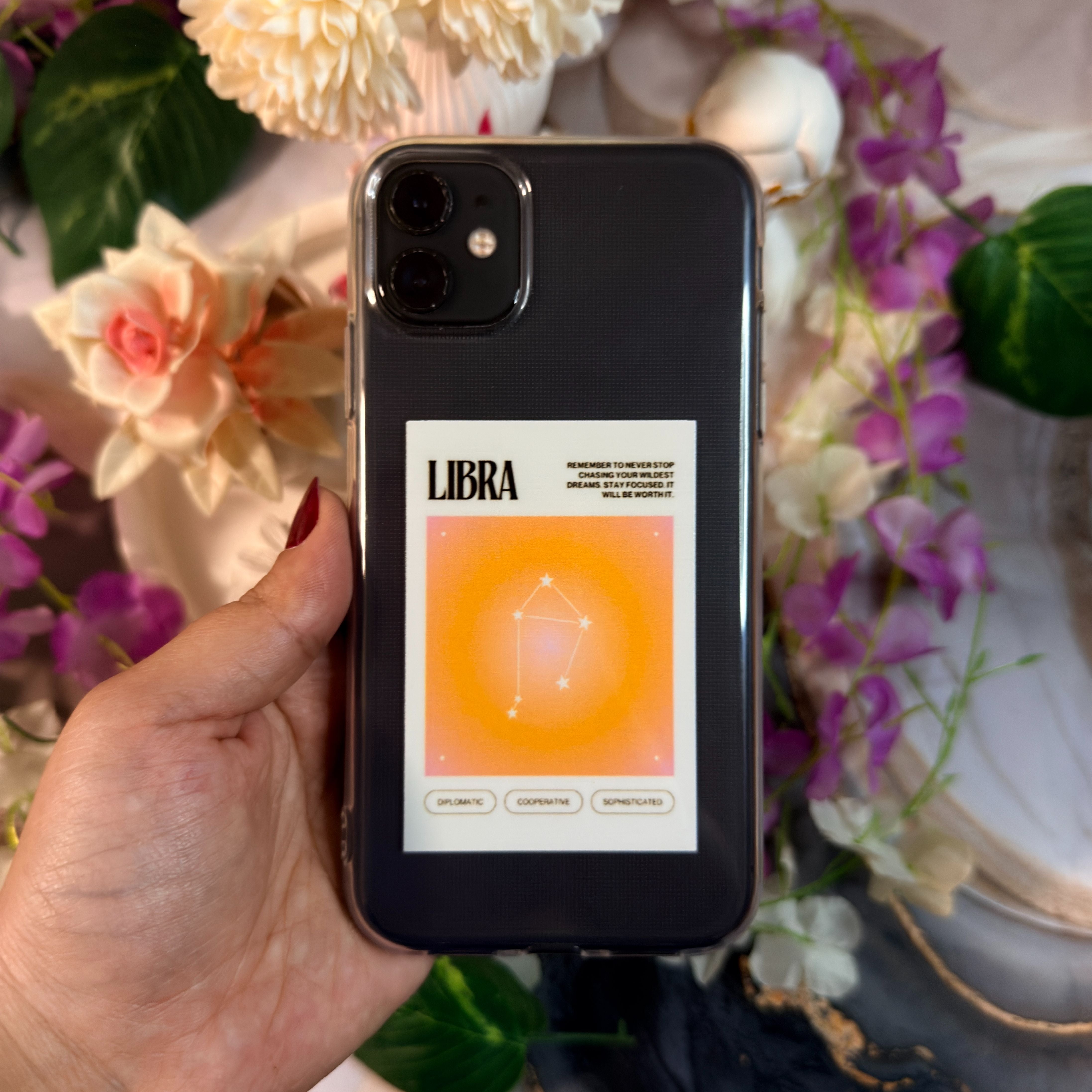 Terazi Burcu ♎ Premium Şeffaf Telefon Kılıfı