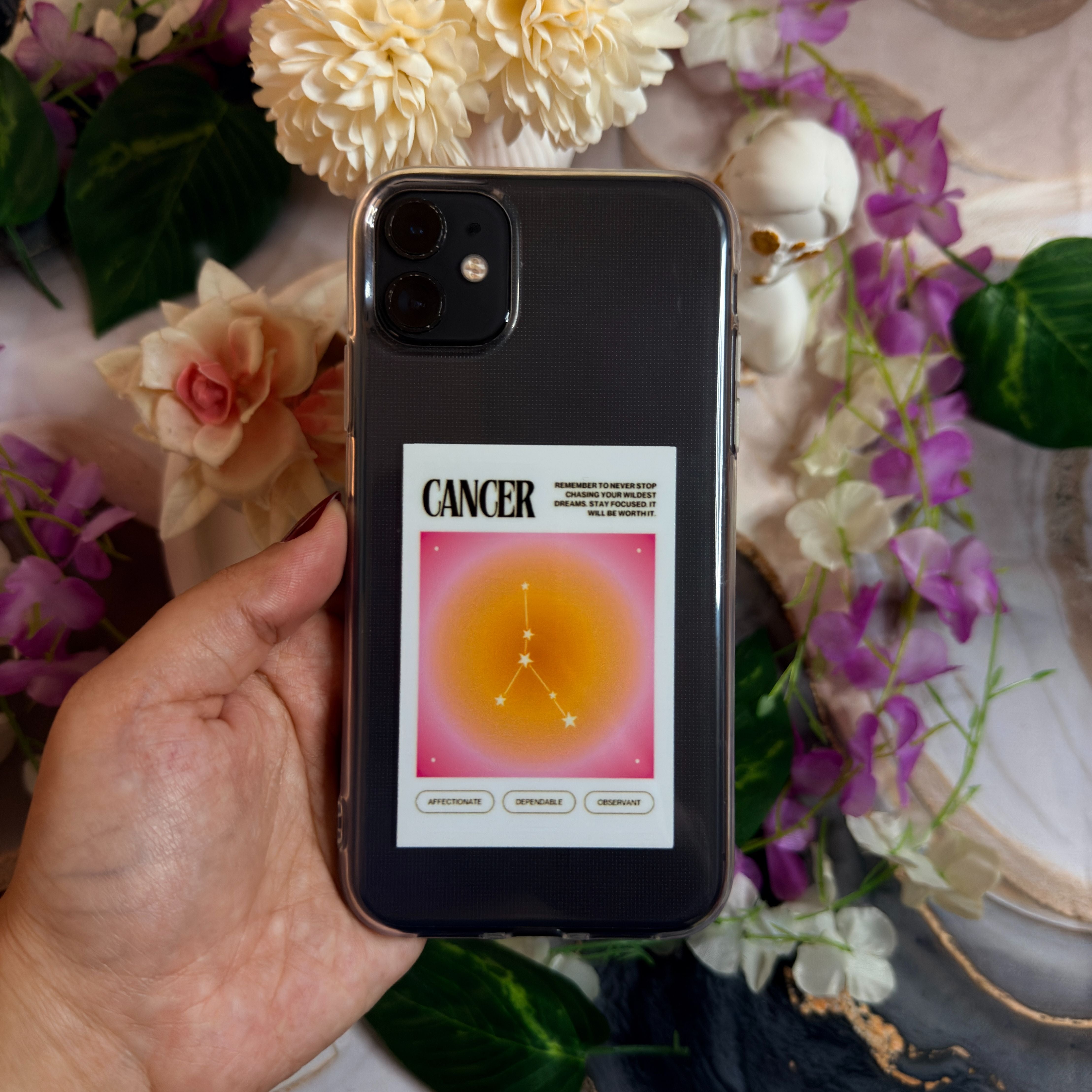 Yengeç Burcu ♋ Premium Şeffaf Telefon Kılıfı