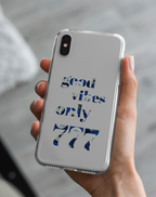 Good Vibes Only 777 Premium Şeffaf Telefon Kılıfı