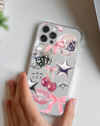 Retro Disco 777 Premium Şeffaf Telefon Kılıfı