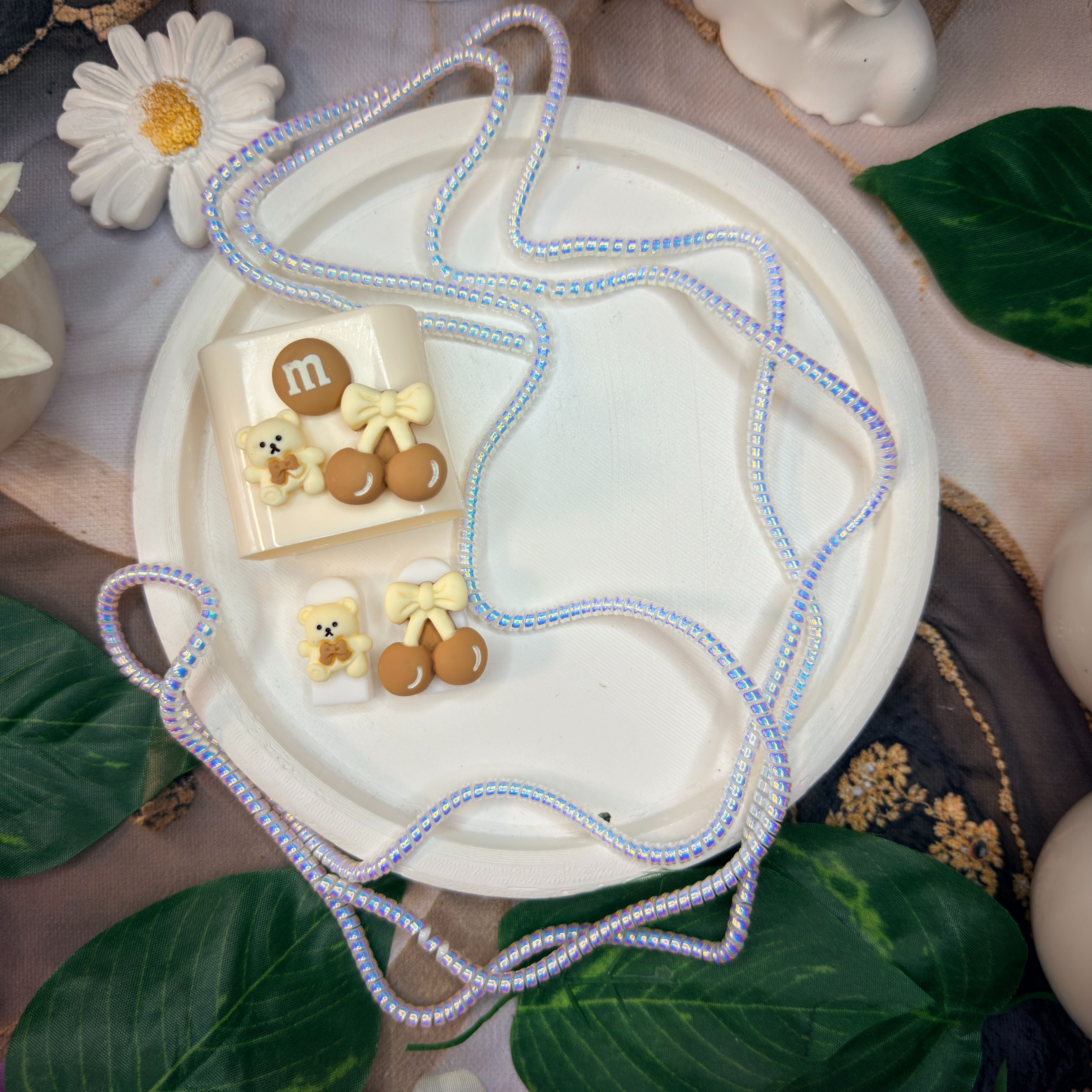 Ayıcık ve Fiyonk Şarj Başlığı Koruyucu (Apple Uyumlu)