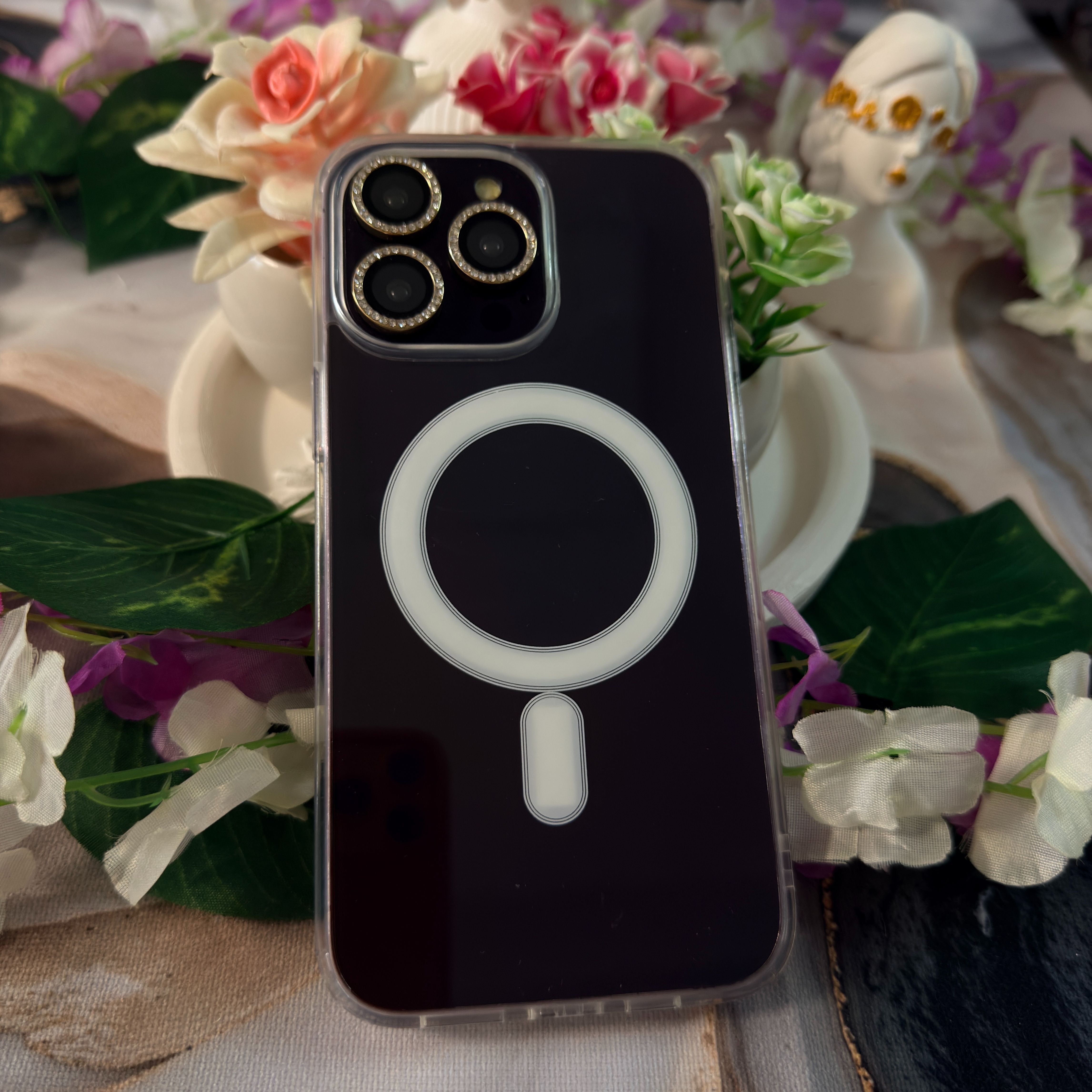 Şeffaf MagSafe Premium Telefon kılıfı