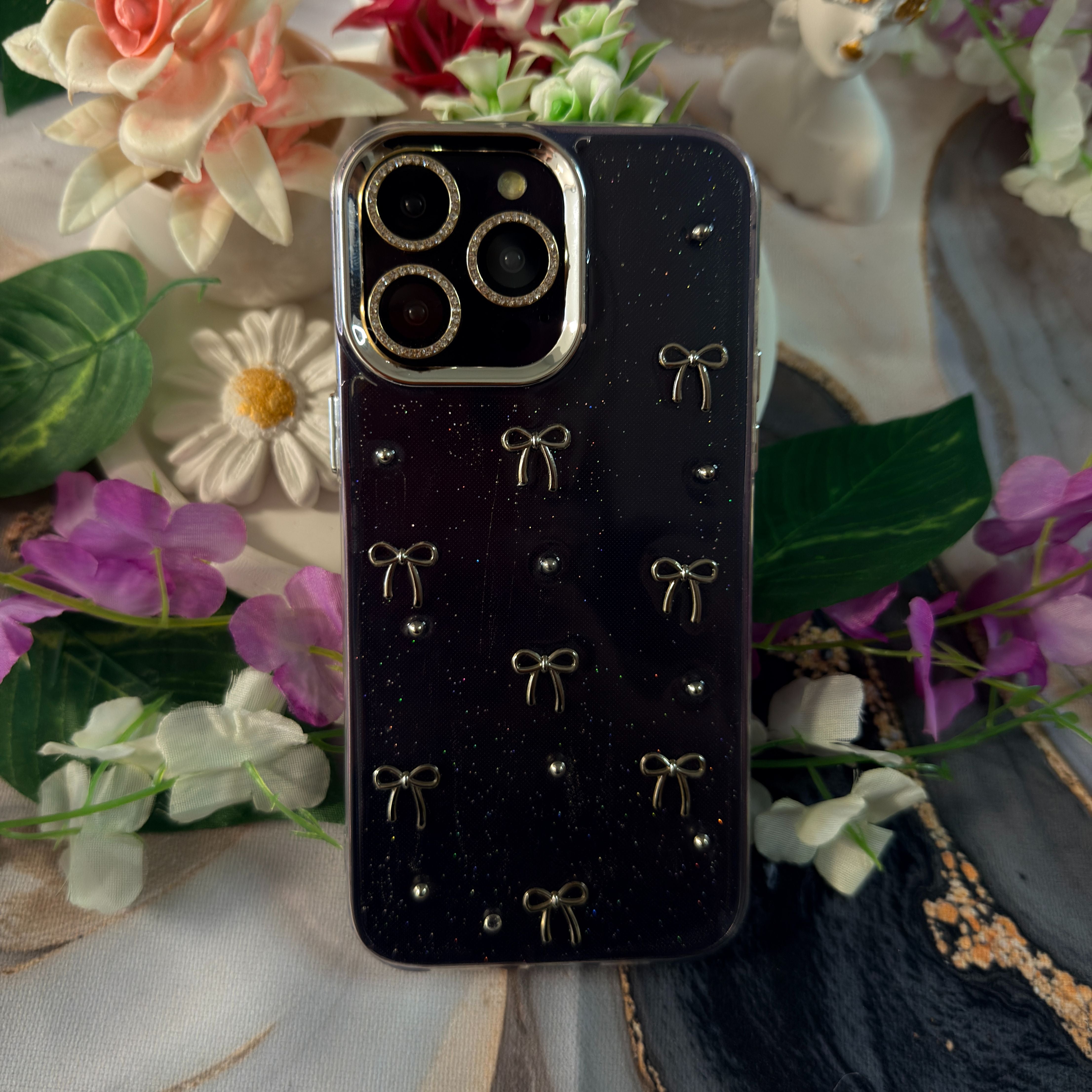 Simli Kurdele Şeffaf Premium Telefon Kılıfı