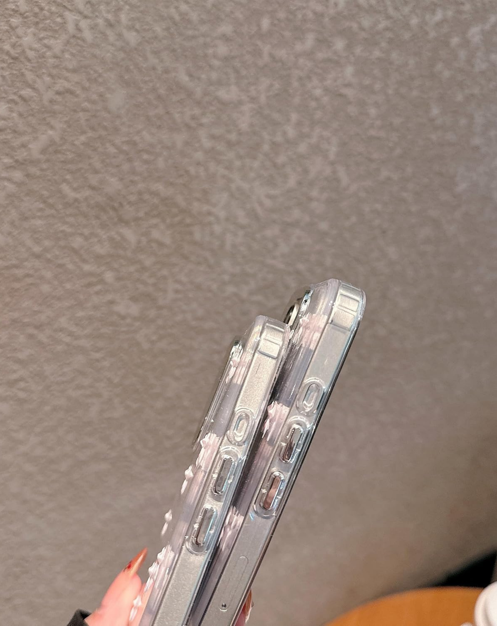 Glitter 3D Kurdele Şeffaf (Sararmaz) Premium Telefon Kılıfı